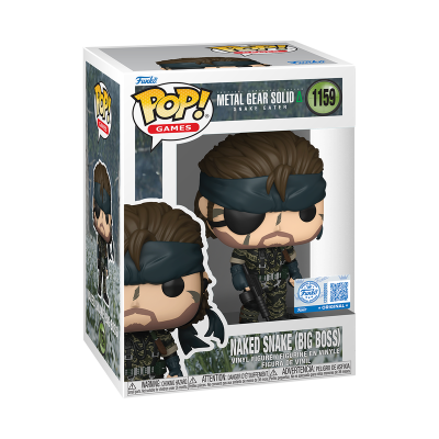 Funko Pop! Naked Snake (Big Boss) Metal Gear Solid número 1159 em caixa