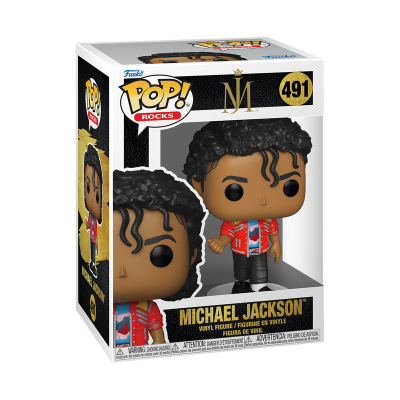 Boneco Funko Pop Michael Jackson em caixa de embalagem