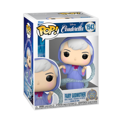 Figura pop da Fada Madrinha Disney Cinderella na caixa
