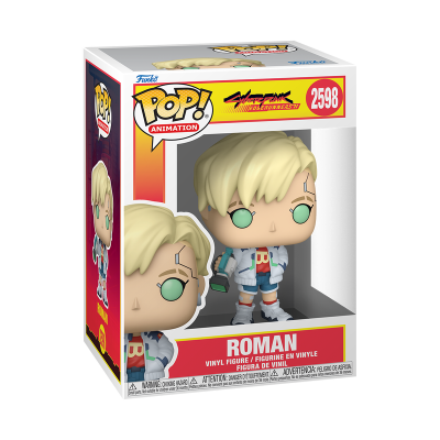Figura Funko POP! Roman Cyberpunk Edgerunners em embalagem com janela