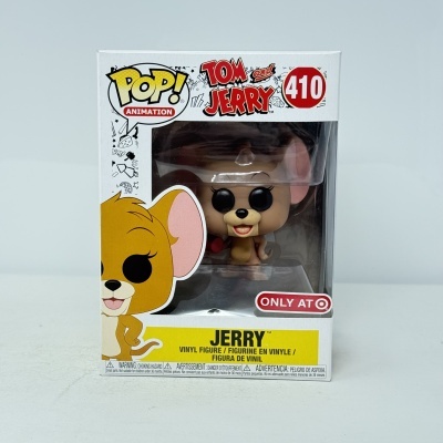 Funko Pop! Jerry Tom and Jerry em caixa branca com amarelo e vermelho