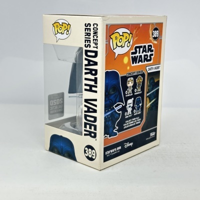 Funko Pop Darth Vader série Concept Series na caixa, número 389