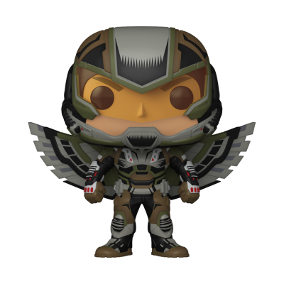 Figura Funko Pop de piloto futurista com asas e capacete
