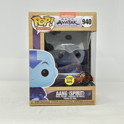 Miniatura Funko Pop Aang (Spirit) Avatar The Last Airbender em caixa com janela transparente