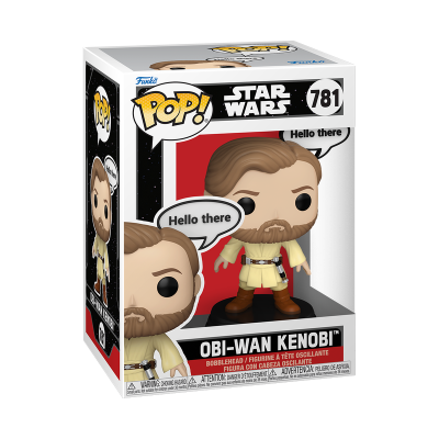 Funko Pop Obi-Wan Kenobi Star Wars com balão 'Hello there'