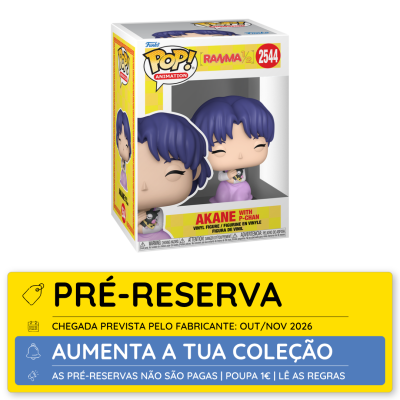 Figura Funko Pop! Akane com P-Chan em caixa