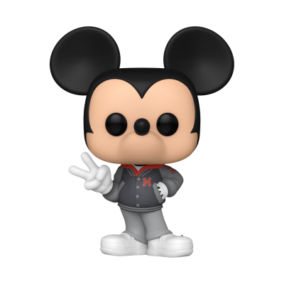 Figura Funko Pop do Mickey Mouse a fazer sinal de paz