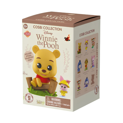 Caixa de brinquedo Winnie the Pooh com figuras em destaque