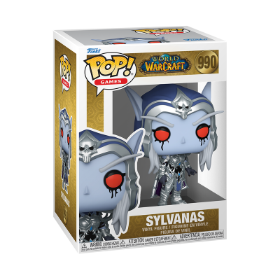 Figura vinil Sylvanas World of Warcraft Pop! Games nº 990 na caixa