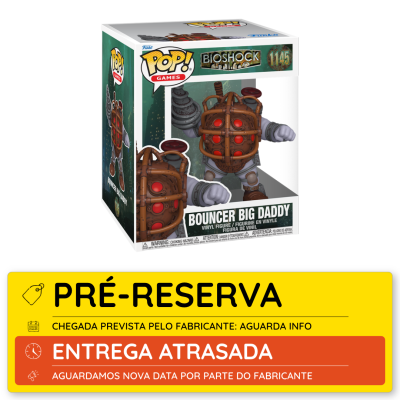 Figura Funko Pop! Bouncer Big Daddy de Bioshock em embalagem