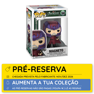 Figura Funko Pop! Magneto Marvel Avengers em caixa