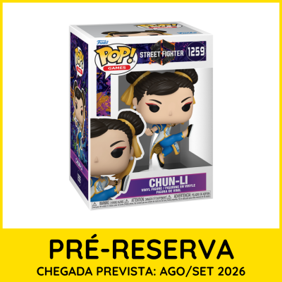 Figura Funko Pop! Chun-Li Street Fighter vinyl na caixa