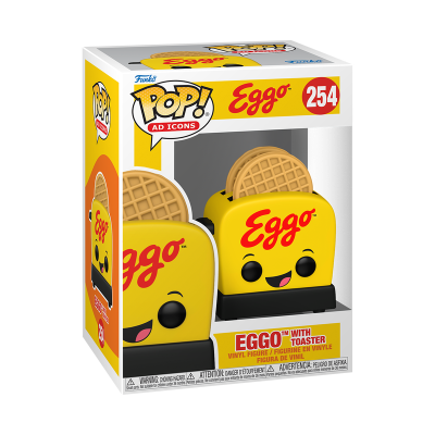 Funko Pop! Eggo número 254 figura vinyl em embalagem