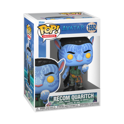 Figura Funko Pop! Avatar RECOM QUARITCH de vinil na embalagem