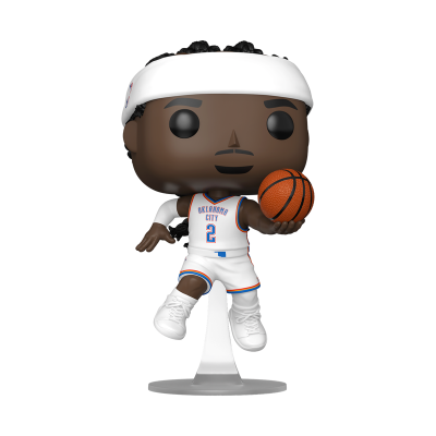 Figura colecionável Funko Pop de jogador de basquete Oklahoma City com bola