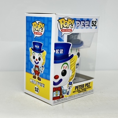 Caixa Funko POP! com figura do palhaço Peter Pez