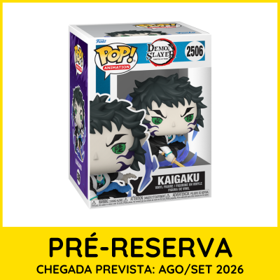 Figura Funko Pop Kaigaku Demon Slayer de vinil na caixa