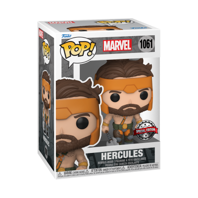 Funko Pop Marvel Hercules figura vinil na caixa