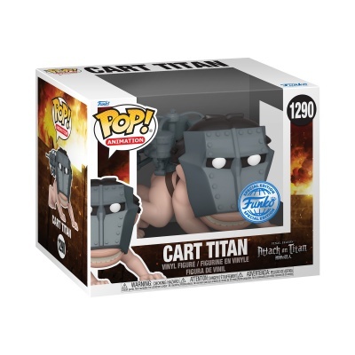 Boneco Funko Pop! Animation CArt Titan da série Attack on Titan dentro de caixa