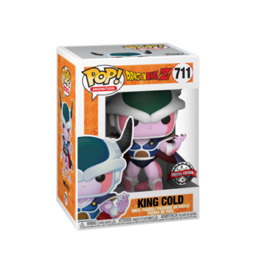 Figura Funko Pop! King Cold Dragon Ball Z na embalagem