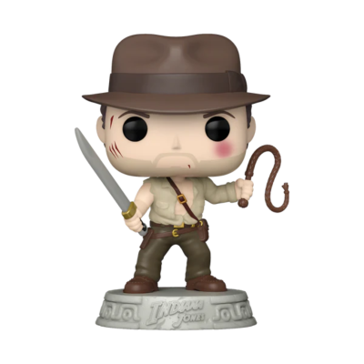 Figura Funko Pop de Indiana Jones com chapéu e acessórios