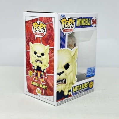Embalagem da figura de vinil Pop! Comics Battle Beast Invincible número 54