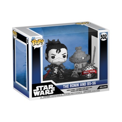 Funko Pop Star Wars The Ronin and B5-56 na caixa