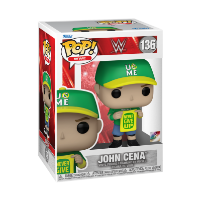 Boneco Funko Pop WWE nº 136 John Cena em caixa