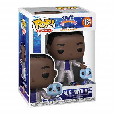 Funko Pop! Movies Al G. Rhythm com Pete da Space Jam numa caixa transparente