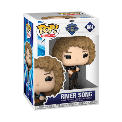 Figura de vinil River Song Funko Pop! em caixa da série Doctor Who