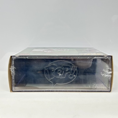 Embalagem Funko Pop! azul escuro e transparente lacrada
