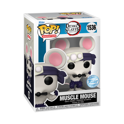 Figura Muscle Mouse em vinil na caixa Pop! Animation Demon Slayer número 1536