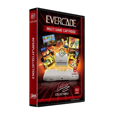 Caixa de jogo EVERCADE Multi Game Cartridge com seis jogos incluídos