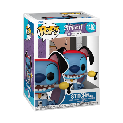 Figura POP! Stitch como Pongo em caixa
