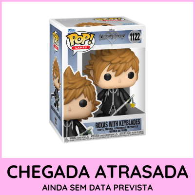 Imagem da figura Funko Pop! Roxas with Keyblades na caixa original