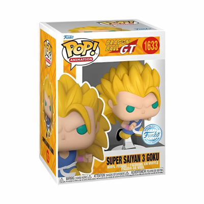 Figura Funko Pop Super Saiyan 3 Goku Dragon Ball GT na embalagem