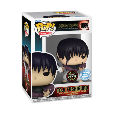 Figura Funko Pop de Toji Fushiguro em caixa de embalagem