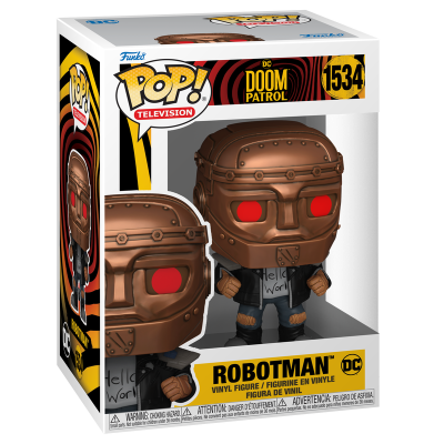 Funko Pop! Robotman DC Doom Patrol na caixa