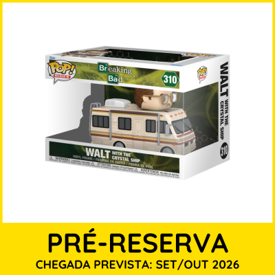 Figura Pop Rides Breaking Bad Walt with the Crystal Ship na embalagem