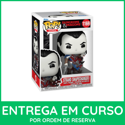 Caixa Funko Pop Dungeons & Dragons com figura Strahd (Shapechanger) de vinil