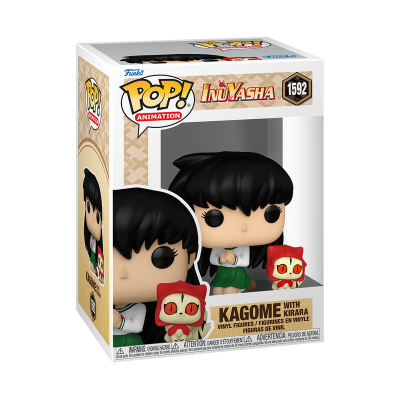 Figura Funko Pop! de Kagome com Kirara da série InuYasha na caixa