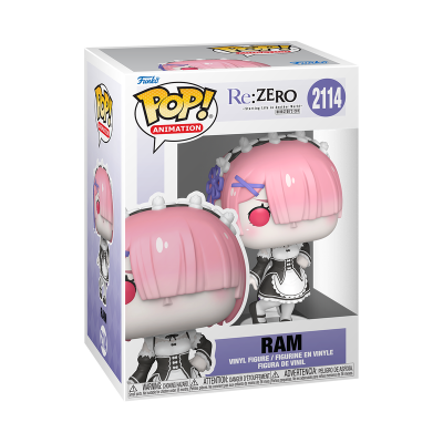Figura Funko Pop! Ram da animação Re:ZERO na caixa