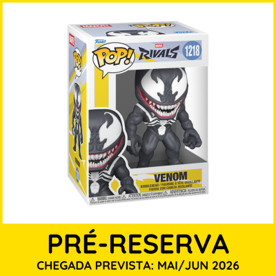 Boneco Funko Pop! Venom 1218 Marvel Rivals em caixa com janela transparente
