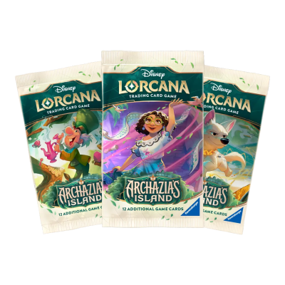 Pacotes do jogo de cartas Disney Lorcana Archazia Island