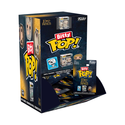 Expositor Funko Bitty Pop Lord of the Rings com figuras colecionáveis de vinil