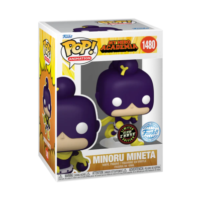 Funko Pop! Minoru Mineta My Hero Academia nº 1480 em caixa branca e amarela
