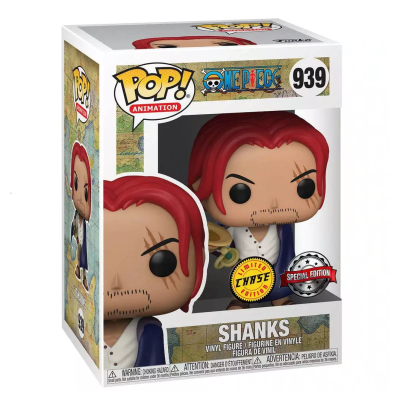 Funko Pop! Shanks One Piece número 939 em embalagem
