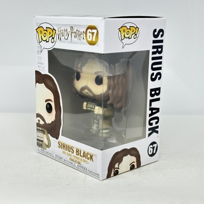 Funko Pop! Sirius Black Harry Potter figura vinil na caixa branca com janela transparente