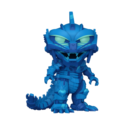 Figura colecionável azul de Godzilla estilo Funko Pop