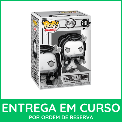 Funko Pop! Nezuko Kamado Demon Slayer número 2191 em embalagem branca e cinza
